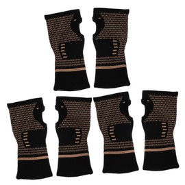 Baluue 3 Pairs Left Hand Wrist Brace for Women Hand Wrist Support Brace Elastic Exercise Cycling and Gym Straps