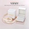 YIFSIY Birthstone Engagement Rings for Women 925 Sterling Silver Lab