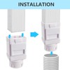 (2 Packs) Downspout Leaf Filter Downspout Cleanout,Leaf Removers, Gutter Downspout