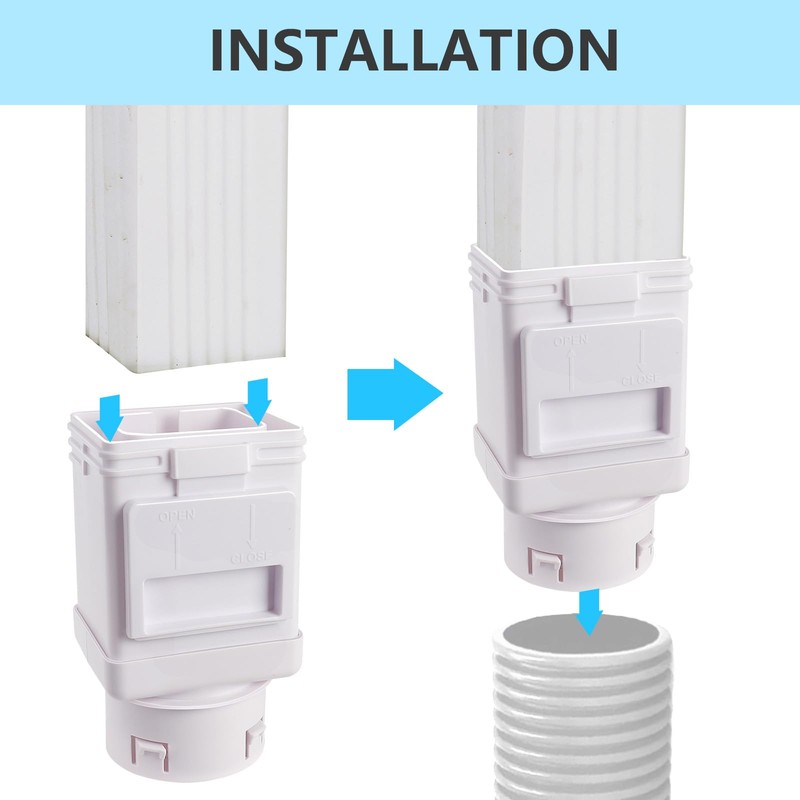 (2 Packs) Downspout Leaf Filter Downspout Cleanout,Leaf Removers, Gutter Downspout