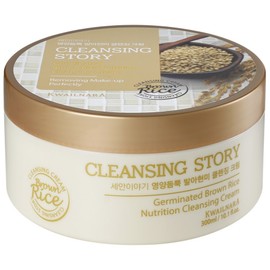 Kwalilnara Face Cleansing Story Sprouted Brown Rice Cleansing Cream, 300ml, 1 Piece / 과일나라 세안이야기 발아현미 클렌징크림, 300ml, 1개