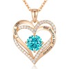 CDE Forever Love Heart Pendant Necklaces for Women 925 Sterling