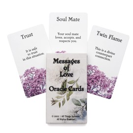 All Things Intuitive Love Oracle Cards - 54 Card Oracle Deck for Love, Romance, Soulmate & Twin Flame Messages