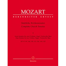 Mozart: Complete Church Sonatas - Volume 1 (Set of Parts)
