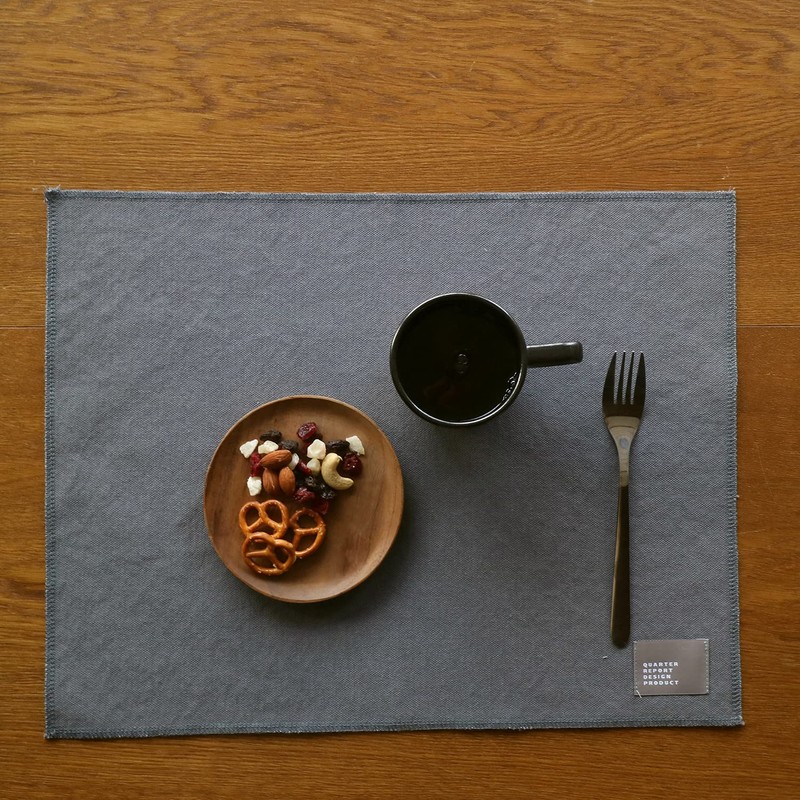 Quarter Report Washable Fabric Placemat No. 8 Canvas Placemat Age