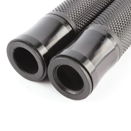 Pair of 7/8" 22mm Motorcycle CNC Aluminum Rubber Gel Hand Grips Handlebar For Sports Bike Chopper Cruiser Bike