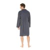 Haigman Brushed Cotton Nightshirt 7394-2 Blue/Grey Stripe 2XL