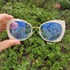 willochra Oversized Cat Eye Crystal Rhinestone Reading Glasses for Women