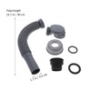 DOITOOL Flexible Tub Drain Low Profile 1 1/2 P Flexible