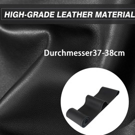 CUEMOON 1 piece steering wheel cover, leather, universal car steering wheel protector, universal standard size, 36-39 cm, comfortable and breathable