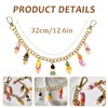 FengFaer Cute Gold Bag Charms Wallet Chain Keychains Purse Accessories,Handbag