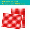 KALYRON 4080 pcs Red Dot Stickers 10 mm Round Red