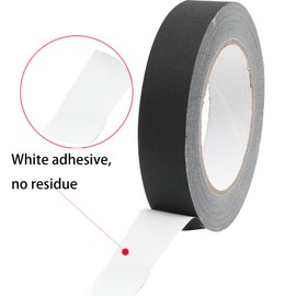 AMOGATO Black Gaffer Tape 1 InchX 33Yards 3Rolls - Waterproof, Tearable, Writable, Matte Finish - Ideal for Labeling and Wire Management