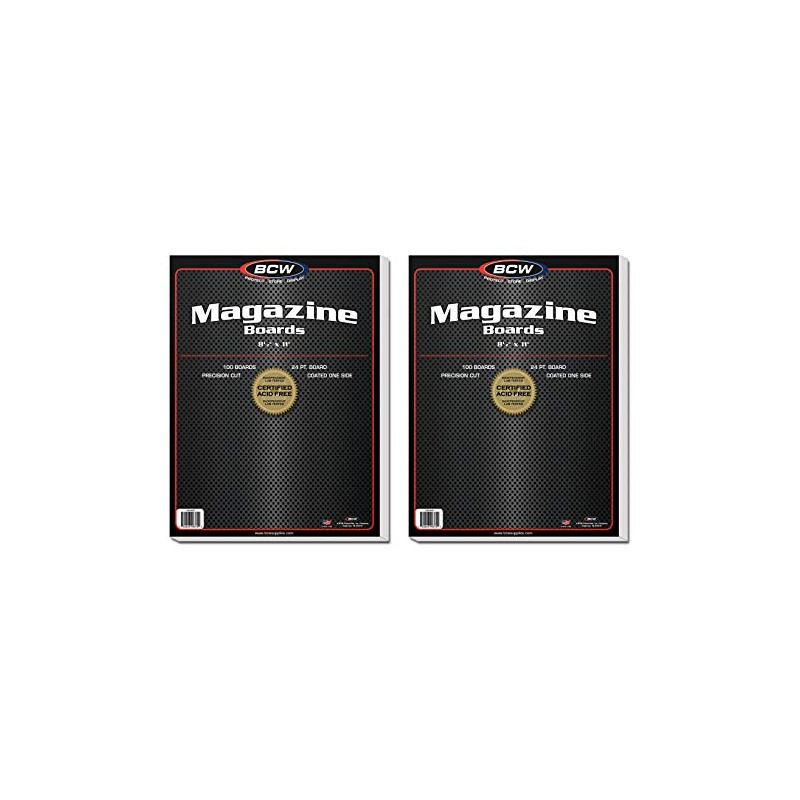 BCW Magazine Backing Board, 200 ct
