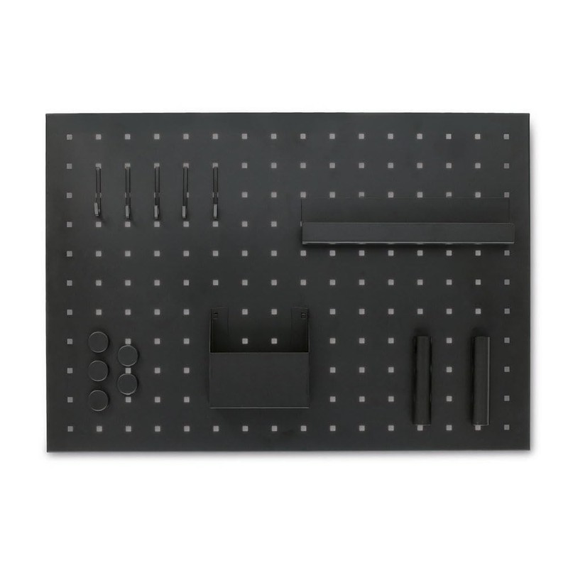 Zeller 11137 Memo Board with Utensils Metal Black Approx. 50