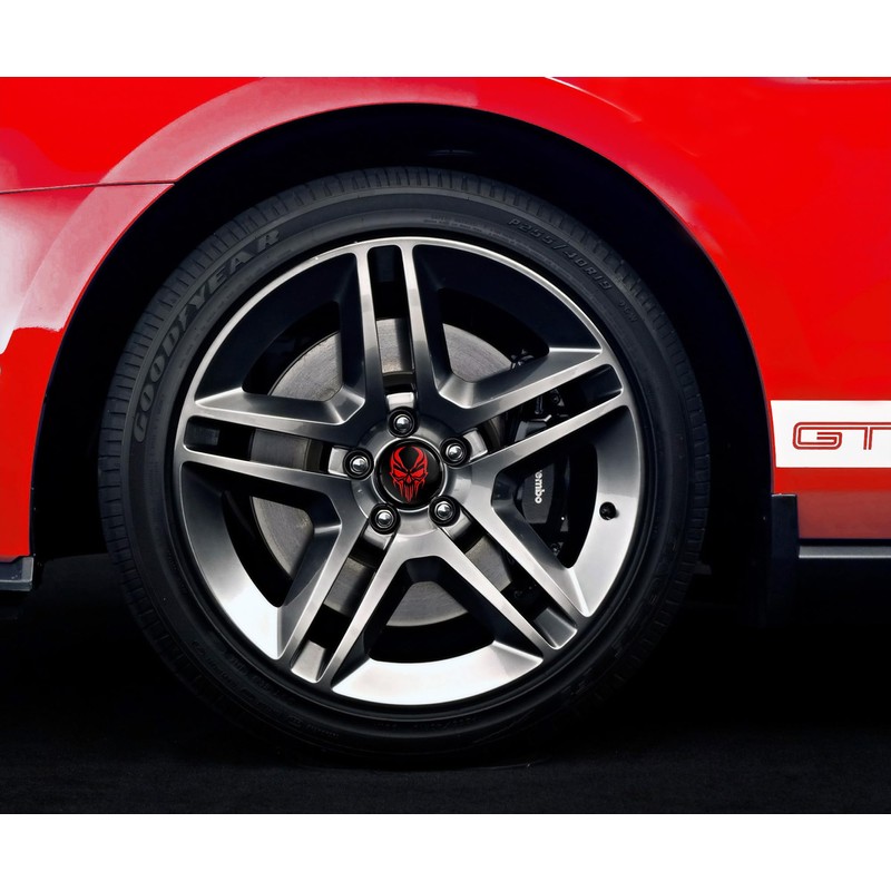 Biomar Labs 4 x Center Hubcaps, Compatible with Ford Centre