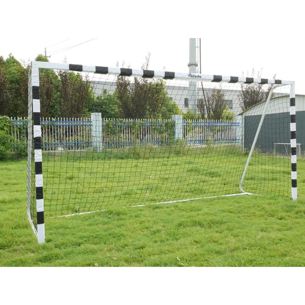 Vallerta® Signature Series 12x6 Ft. Steel Frame Soccer Goal with Checkered Frame