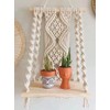Macrame Shelf Macrame Wall Hanging Shelves Tassel Woven Macrame Wall