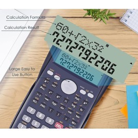 scientific calculator for secondary school 12 Digit Double Line Display mathematical calculator with 240 functions suitable for Secondary School Students, Teachers and Business Use