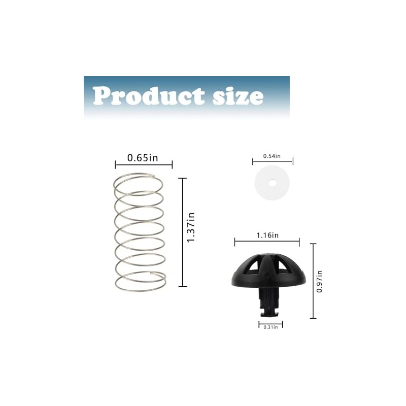 Coffee Machine Brew Basket Bottom Spring Loaded Stopper Kits Replacement