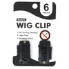 PNK Trend Self Snap On Wig Clip 6PCS (Black), Made