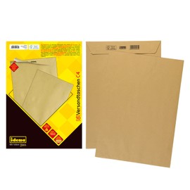 Idena 10232 Envelope DIN C4, 90 g/m2 Peel and Seal, Pack of 10, FSC Mix