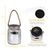 Hanging Solar Lantern Outdoor,Solar Lights Mercury Mason Jar Glass Hanging