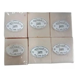 KFMX Set 6 Jabón De Arroz Tailandés Antimanchas Aclara Rice Soap