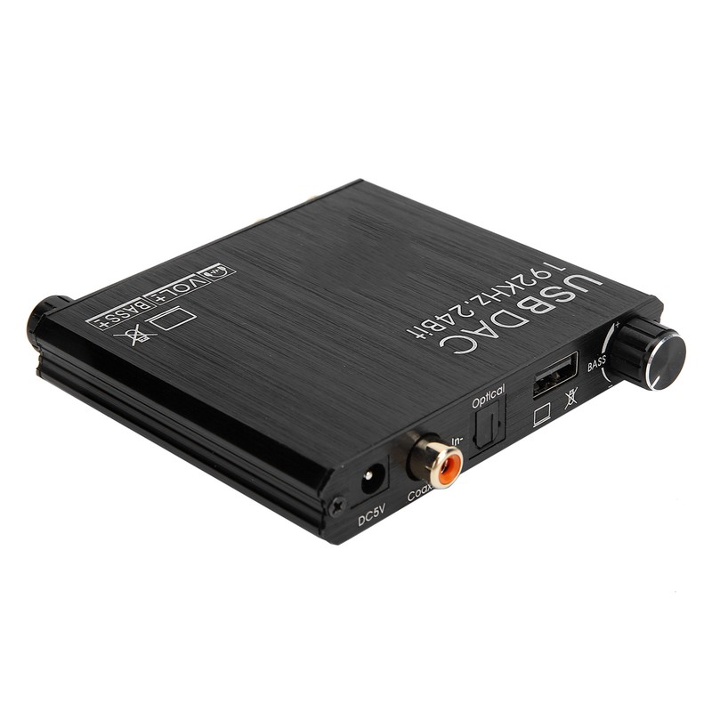 AY107 DAC Converter DigitaltoAnalog Audio Converter RCA 3.5mm Coaxial Optical