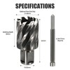 Vearter 25mm Annular Cutter with 19.05mm Weldon Shank, HSS Mag
