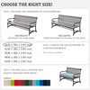 Tounosnt Outdoor Bench Cushion 36 X 18 X 3.5 Inch