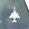 F-4 Phantom II Pilot with Tanks Top View Vinyl Sticker