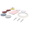 20 Pieces Watch Glass Polishing Kit Buffing Powder Felt Pad