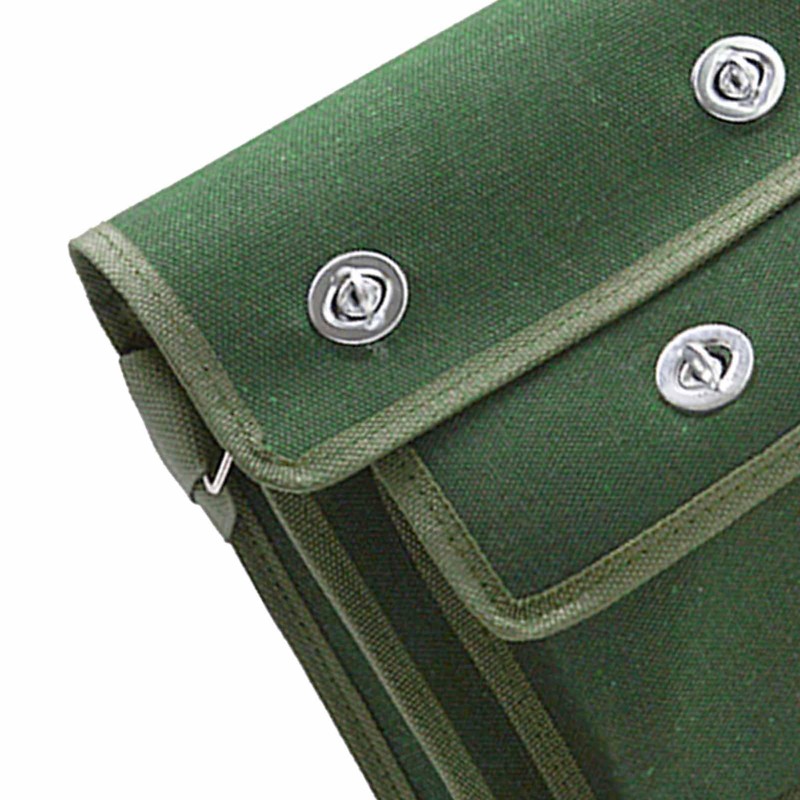 Tool Bag, Multi Layer Canvas Tool Pouch with Shoulder Strap,