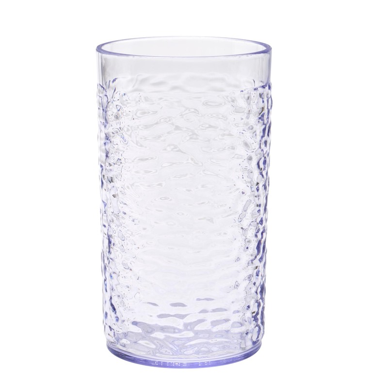 G.E.T. 3316-CL-EC Heavy-Duty Shatterproof Plastic Pebbled Tumbler, 16 Ounce, Clear