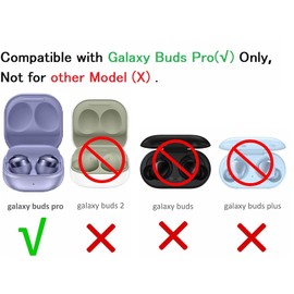 Silicone Ear Tips Replacement for Galaxy Buds Pro, JNSA Replacement Earbuds Tips Compatible with Galaxy Buds Pro Earbuds 6 Pairs SML Purple (GBP8PP)