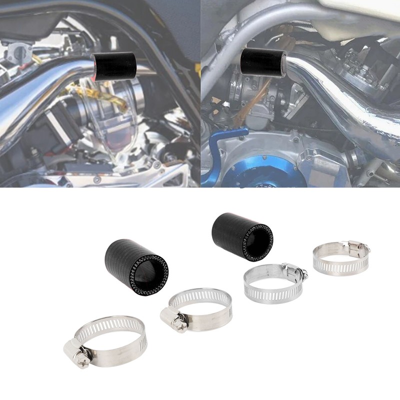 2Pcs 1in High Temp Pipe Clamps Connector Sturdy Exhaust Pipe