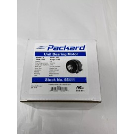 Packard 65411 9W Cast Iron Unit Bearing Motor 115V CW 1550RPM Shaded Pole Motor