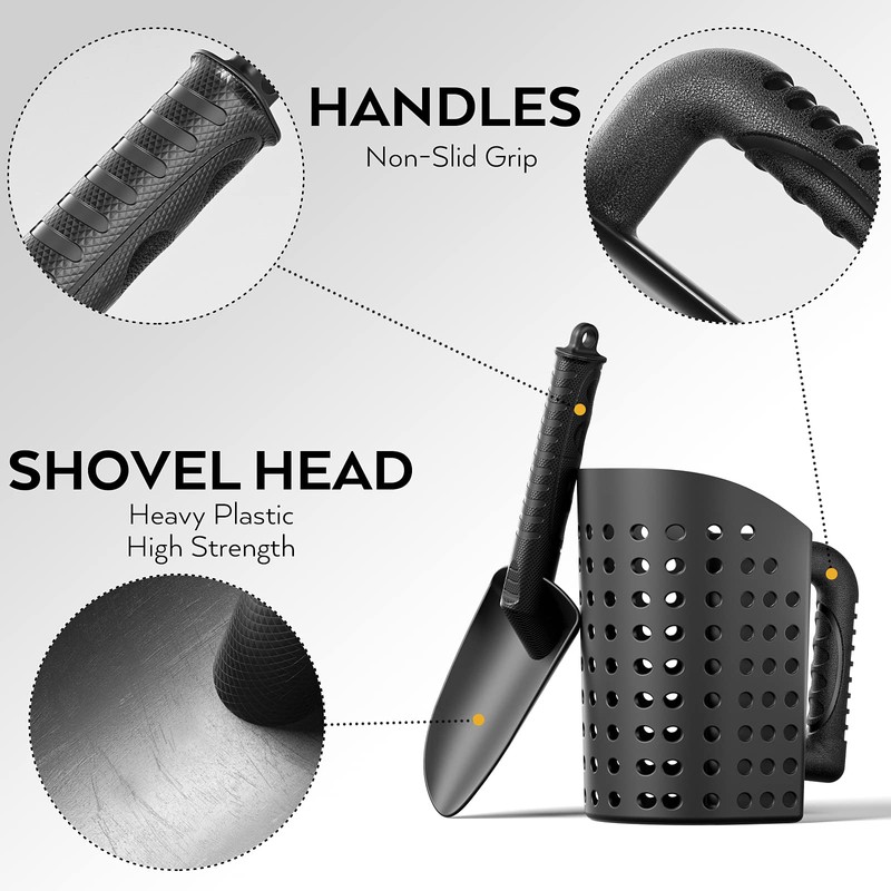 INCLY Sand Scoop & Shovel, Detecting Accessories for Kid &