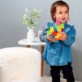 ToyCentre Ecoiffier Abrick 846 Set of 100 Building Blocks in a Semi-Circular Bag