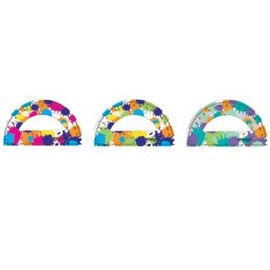 Westcott Splat! Soft Touch Protractor, 6-Inch, Assorted Colors, (14879)