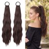 2 Pieces Hair Extensions Braid, Dark Brown Hair Extensions Braid