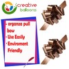 Creative Balloons Pull Bows For Gifts Wrapping Brown Ribbon Bows