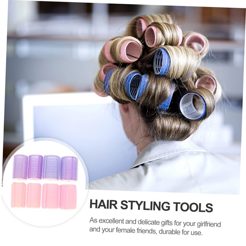 Baluue 8 Pack Hair Curling Rollers Versatile Hair Styling Tools