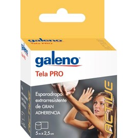 Pro Fabric Plaster, White, 5 m x 2.5 cm, Extra Strong and High Adhesion, Immobilisation and Secure Grip, Functional and Sporty Bandage