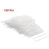 Plastic Household Teeth Cleaning Tool Curved Hook Toothpicks White (150