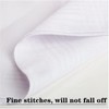 Men's Handkerchiefs Soft Cotton White Hankie Hankerchieves - Model: 12PC