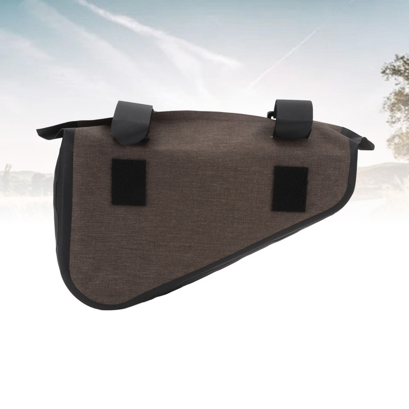 Bike Triangle Frame Bag Multipurpose Waterproof TPU Double Sided Pockets