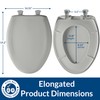Bemis Classic Colors Slow Close Toilet Seat, Easy Clean Hinges