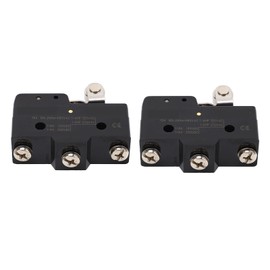 2 Pcs Micro Limit Switch 160OF 42RF 2.7PT 2.4OT 0.5MD 30.2OP 32.5FP NO NC Roller Lever Limit Switch 250VAC